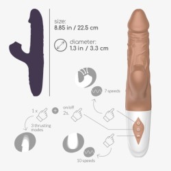 Realistisk Vibrator Med Fram- Och Återgående Rörelse El Matador Crushious
