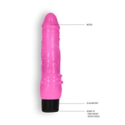 Realistisk Vibrator 8" Fat Vibe Gc Rosa