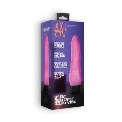 Realistisk Vibrator 8" Fat Vibe Gc Rosa