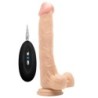 Vibrador Realista Con Testículos Realrock 10'' Blanco