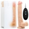Realistický vibrátor s varlaty Realrock 10'' Bílý