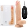Vibrador Realista Con Testículos Realrock 8'' Blanco