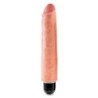 Reālistisks vibrators King Cock Vibrating Stiffy 10'' Balts