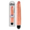 Realistischer Vibrator King Cock Vibrating Stiffy 10'' Weiß
