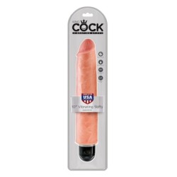 Realistični vibrator King Cock Vibrating Stiffy 10'' Bijeli