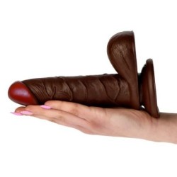 Realistisk Vibrator Real Rapture Earth Flavour 6.5'' Sort
