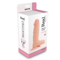 Reālistisks vibrators Real Rapture Earth Flavour 7.5'' Balts