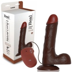 Realistische Vibrator Real Rapture Fire Passion 8'' Zwart