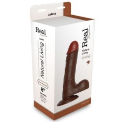 Vibrador Realístic Real Rapture Fire Passion 8'' Negre