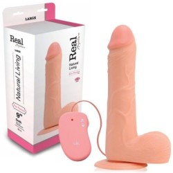 Vibrator Realistic Real Rapture Fire Passion 9'' Alb