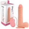 Vibrador Realístic Real Rapture Fire Passion 9'' Blanc