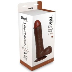 Realistični vibrator Real Rapture Fire Passion 9'' Črn