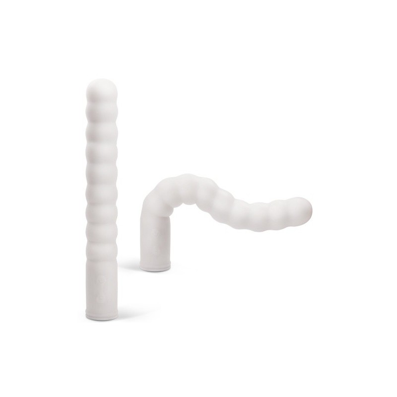 Vibrador Com Aquecimento Recarregável Zig Zag Branco