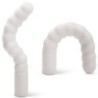 Vibrador Com Aquecimento Recarregável Zig Zag Branco
