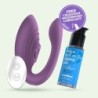 Rechargeable Vibrator With Pleasuriser Remote And Complimentary Crushious Water-Based Lube
