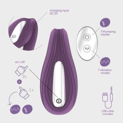 Rechargeable Vibrator With Pleasuriser Remote And Complimentary Crushious Water-Based Lube