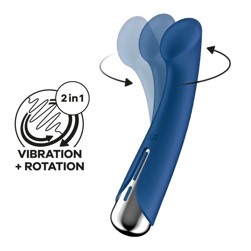 Vibrator rotativ pentru punctul G 1 Albastru Satisfyer