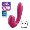 Sunray Vibrator With Satisfyer App - Red