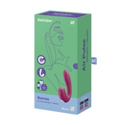 Sunray Vibrator With Satisfyer App - Red