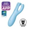 Vibrator Threesome 4 Med App Satisfyer Blå