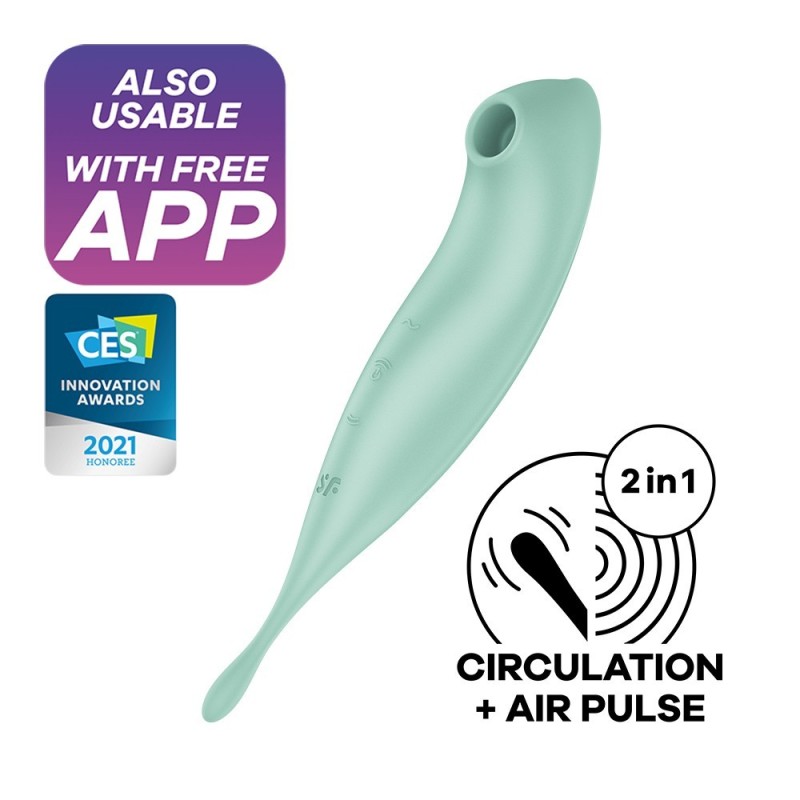 Twirling Pro Satisfyer Vibrator med Connect App Mint