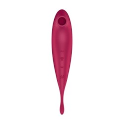 Vibrador Twirling Pro Satisfyer Com Aplicação Connect Vermelho