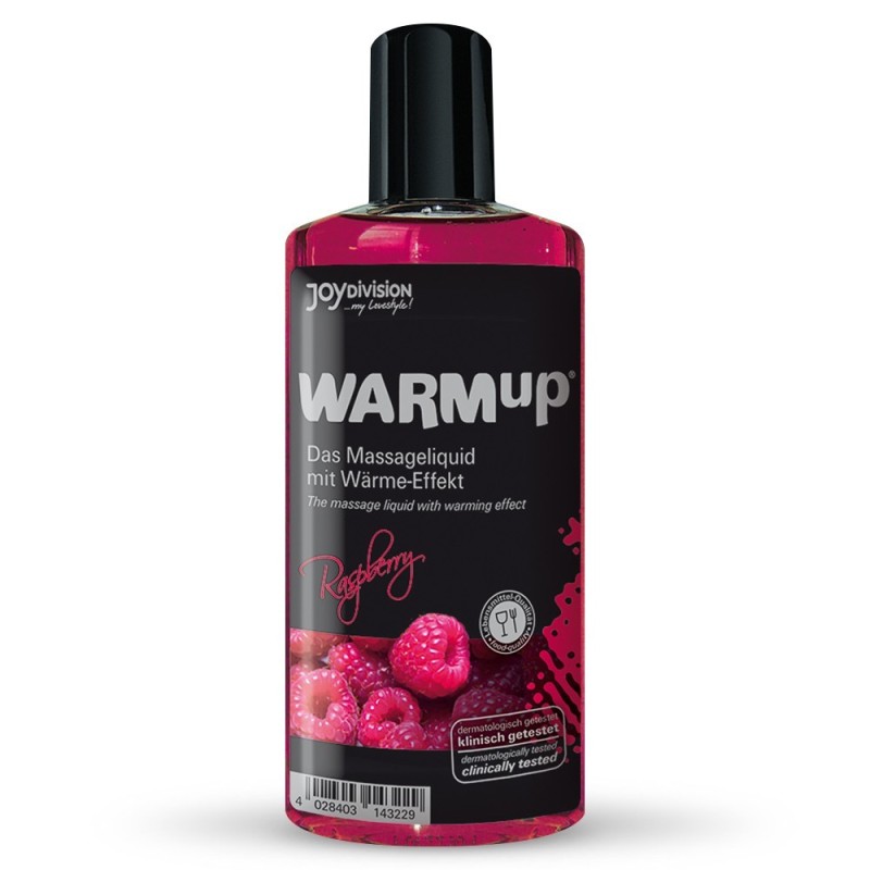 Olio da Massaggio Commestibile Warmup Lampone 150Ml