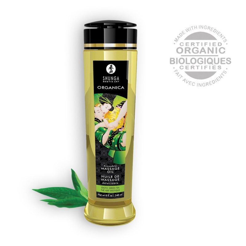 Shunga Organica Grøn Te Massageolie 240Ml Shunga Organica Grøn Te Massageolie 240Ml