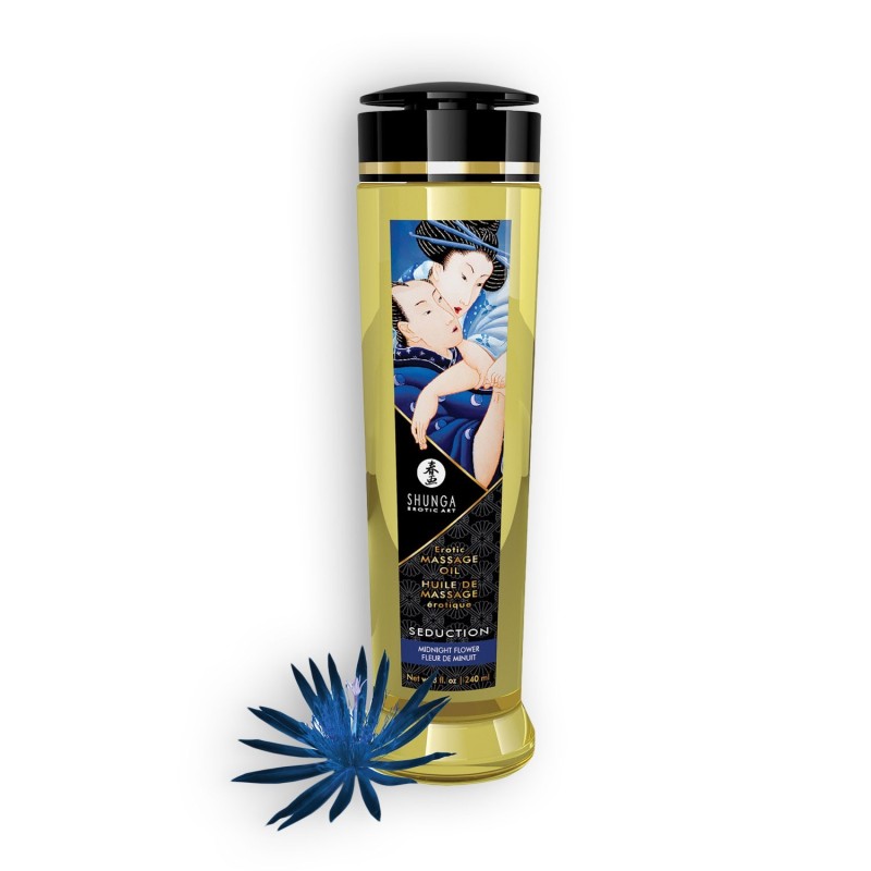 Masažno olje Shunga Seduction Midnight Flower 240Ml