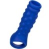 Admiral Beaded Cock Sleeve Liquid Silicone Blue