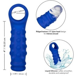 Admiral Beaded Funda Pene Silicona Lichidă Albastră