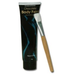 Pintura corporal de chocolate