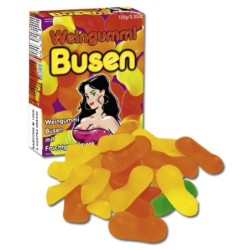 Tetas de goma de fruta