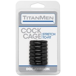 Cage pénienne Titanmen noire