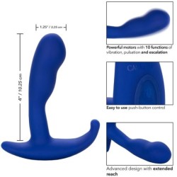 Admiral Curved Estimulator & Vibrator Anal Albastru