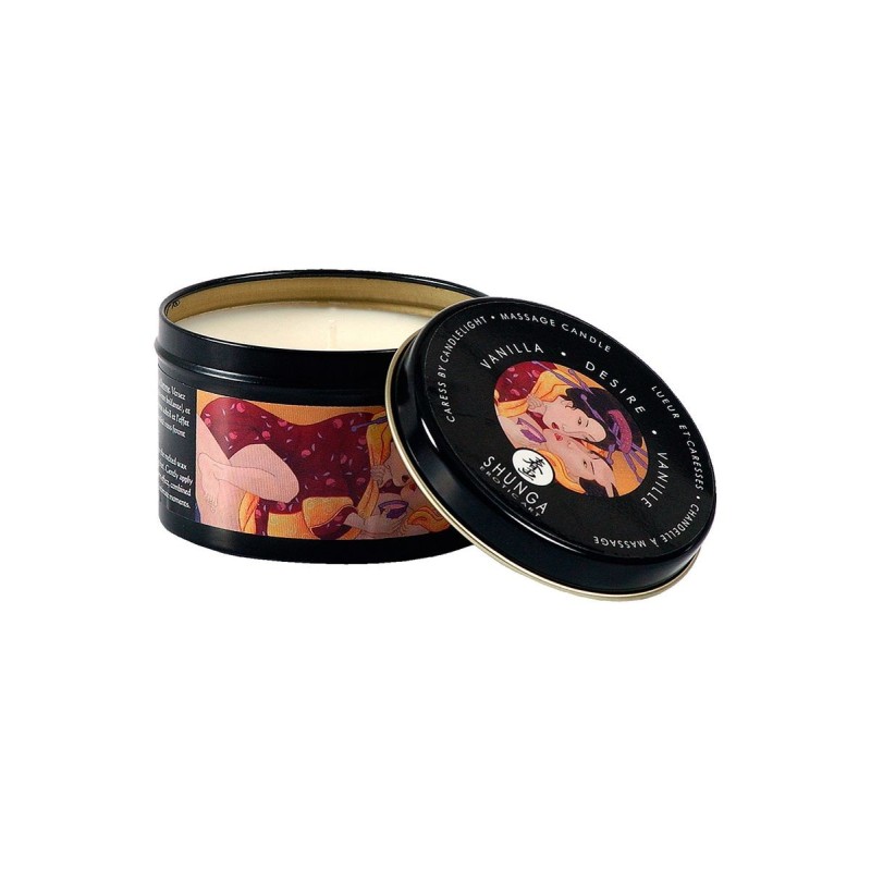 Shunga - Masāžas svece Iekāre un Vanilla