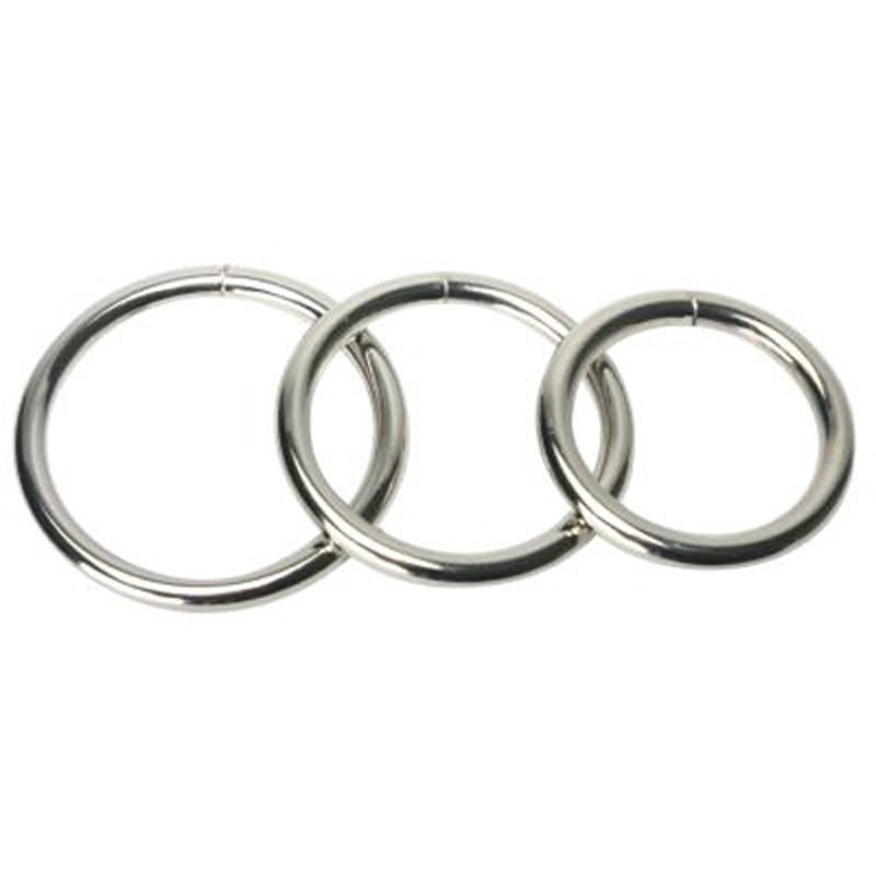 Trine Steel Cock Ring Collection