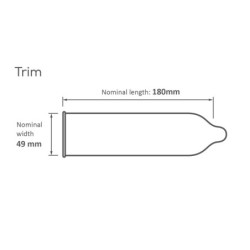 Prezervatyvai Pasante Trim 12 vienetų