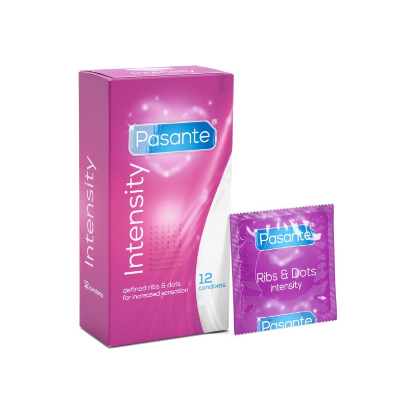 Condones Pasante con estrías y puntos 12 unidades