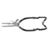 Bâillon Jennings en Acier Inoxydable Recouvert de Caoutchouc