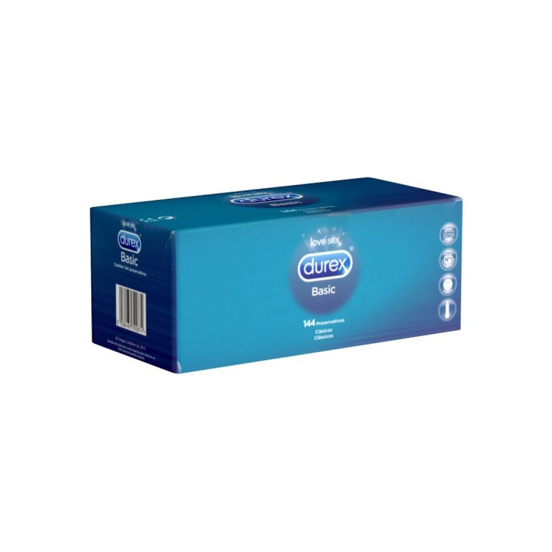 Durex Natural Slim Fit Prezervative - 144 bucăți.