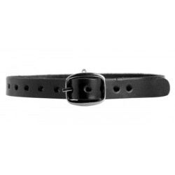 Gargantilha unisex de couro com O-Ring