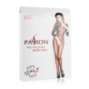 White Mesh Bodysuit with Open Crotch