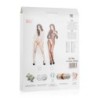 White Mesh Bodysuit with Open Crotch