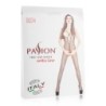 Catsuit van Netstof met Open Cups - Zwart