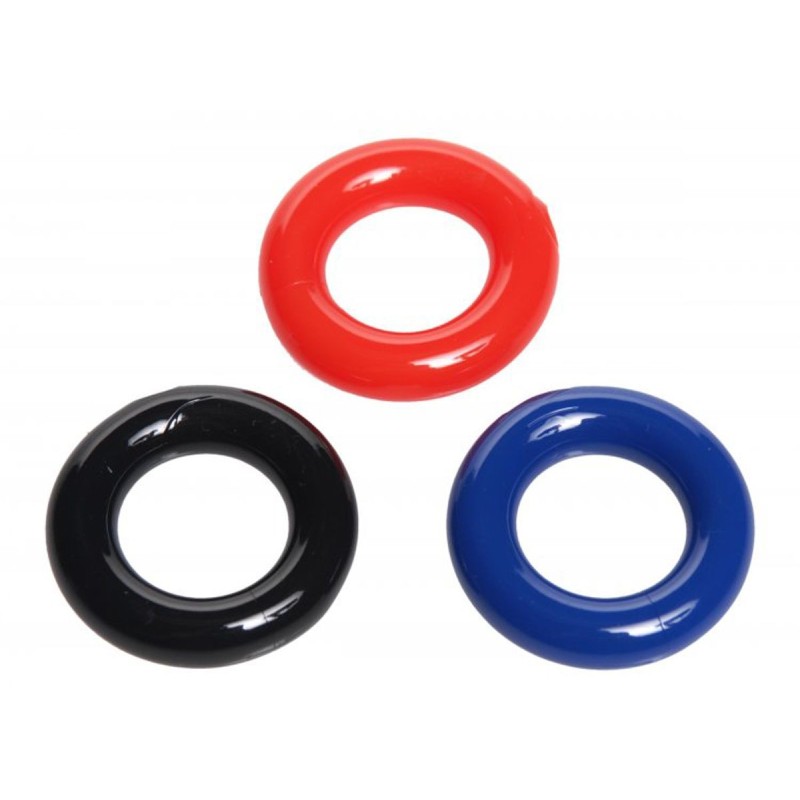 Pack di 3 anelli per pene elastici