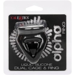 Alpha Dubbel Bur Ring Svart