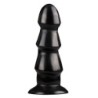 Dildo anale nero con striature