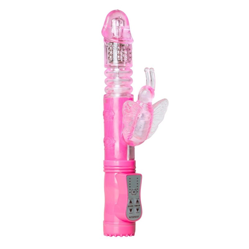 Roza vibrator metuljček Easytoys