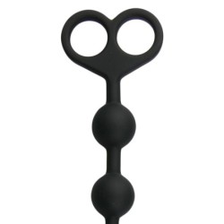 Long Black Anal Beads